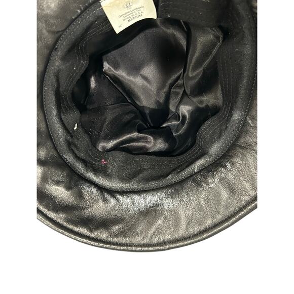 Vintage genuine lambskin black hat USA made - Picture 4 of 7